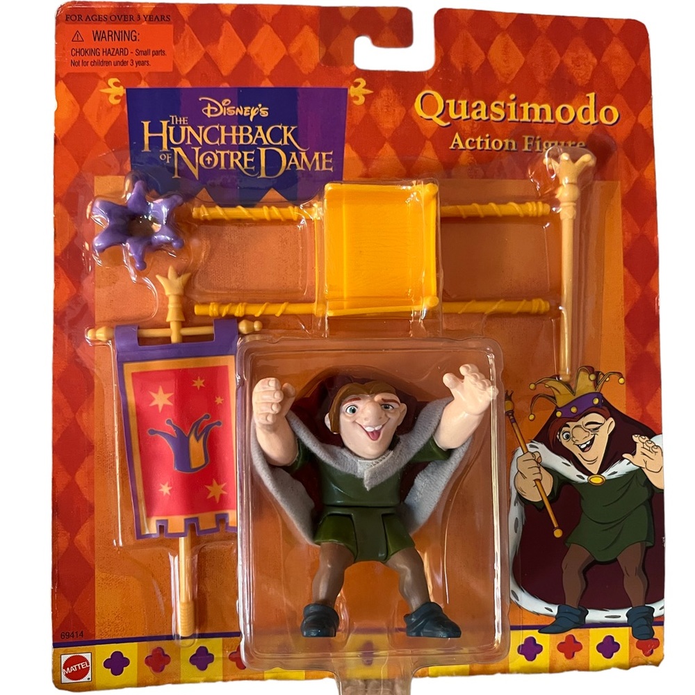 Unopened Vintage Disney Action Figure of Quasimodo, the Hunchback of Notre Dame